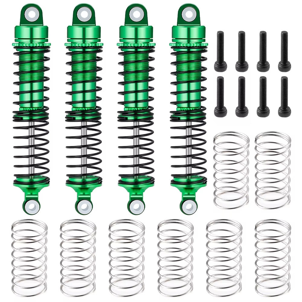 Powerhobby Aluminum Front / Rear Shocks (4) Traxxas Latrax Teton Green