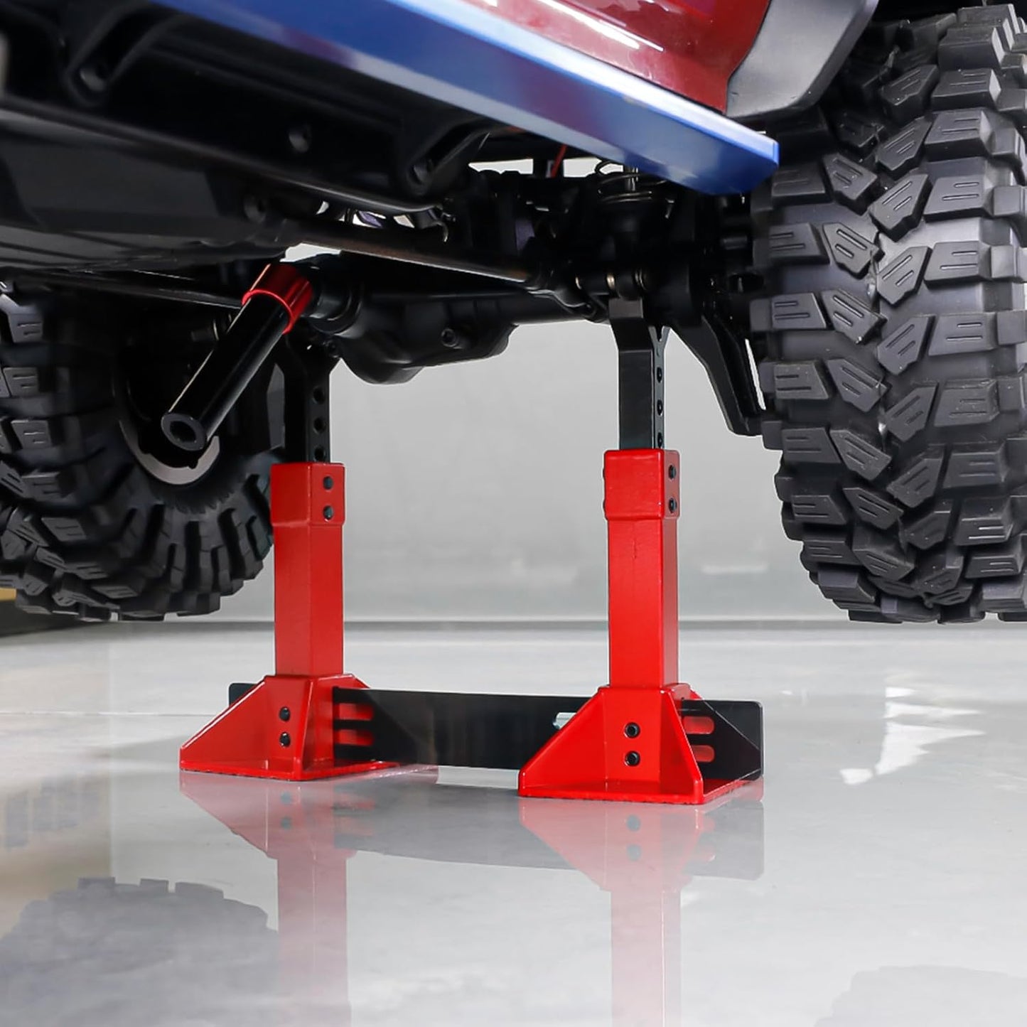 Powerhobby RC Car Jack Stand RED for 1/8 1/10 Scale Rock Crawler