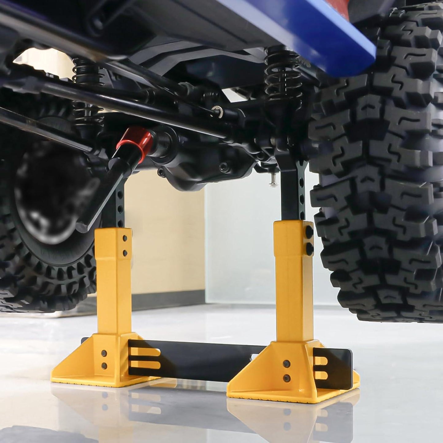 Powerhobby RC Car Jack Stand Yellow for 1/8 1/10 Scale Rock Crawler