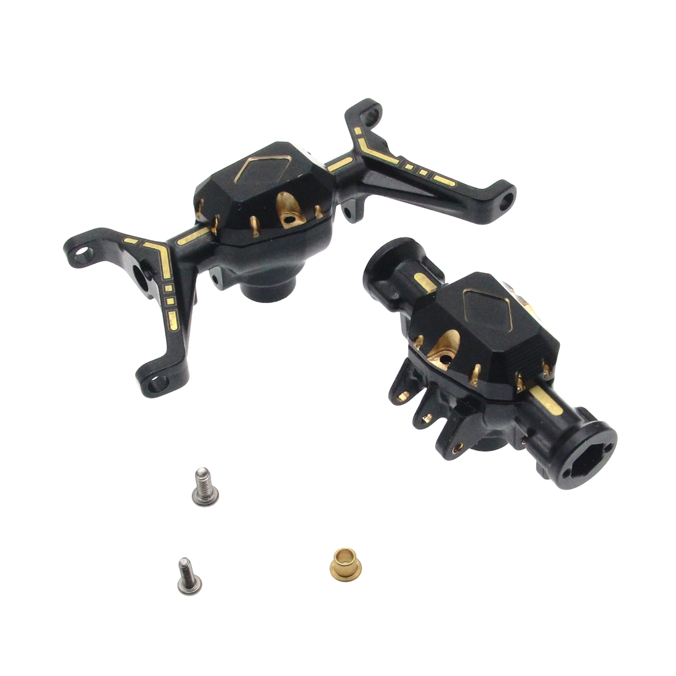 Powerhobby Brass Front & Rear Portal Axle Housings Set Redcat Ascent-18
