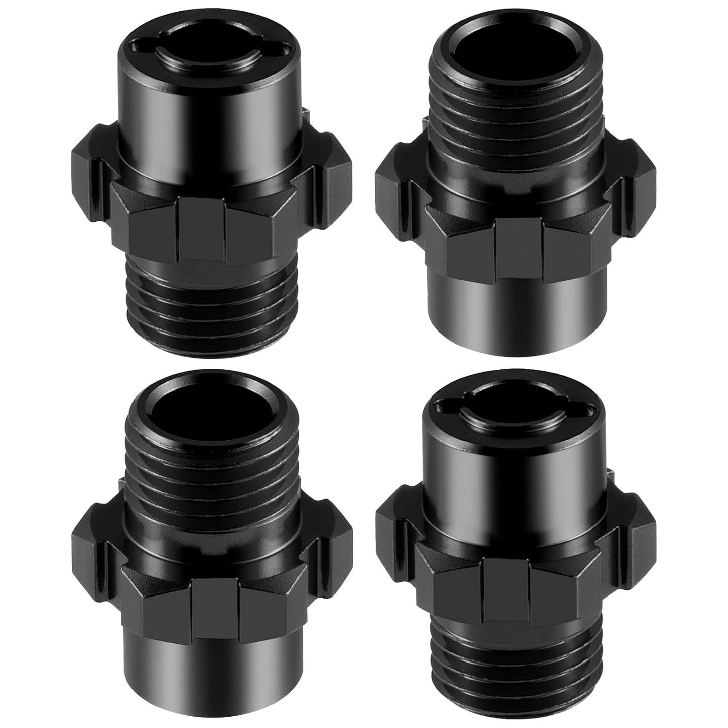 Powerhobby Aluminum 17MM Splined Wheel Hubs Hex Adapters FOR Traxxas Jato 4X4