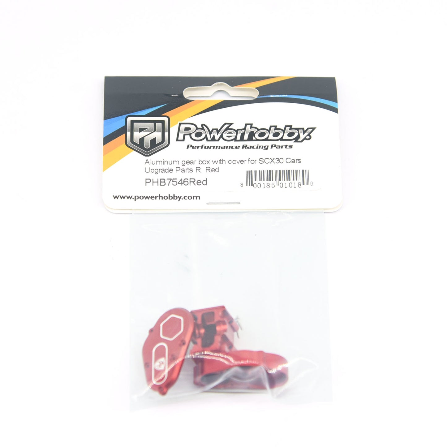 Powerhobby Aluminum Gear Box w Cover Red Axial SCX30