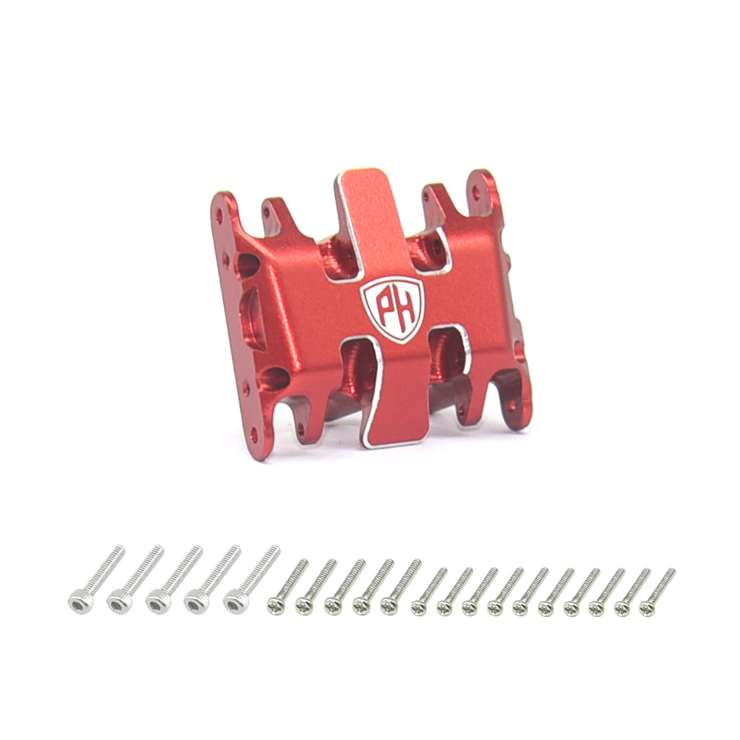 Powerhobby Aluminum Skid Plate Red Axial SCX30