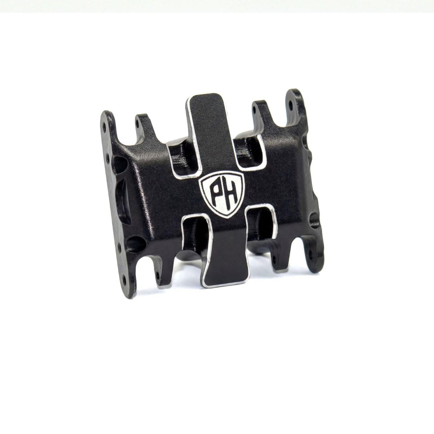 Powerhobby Aluminum Gear Box + Skid Plate With Gears Black Axial SCX30