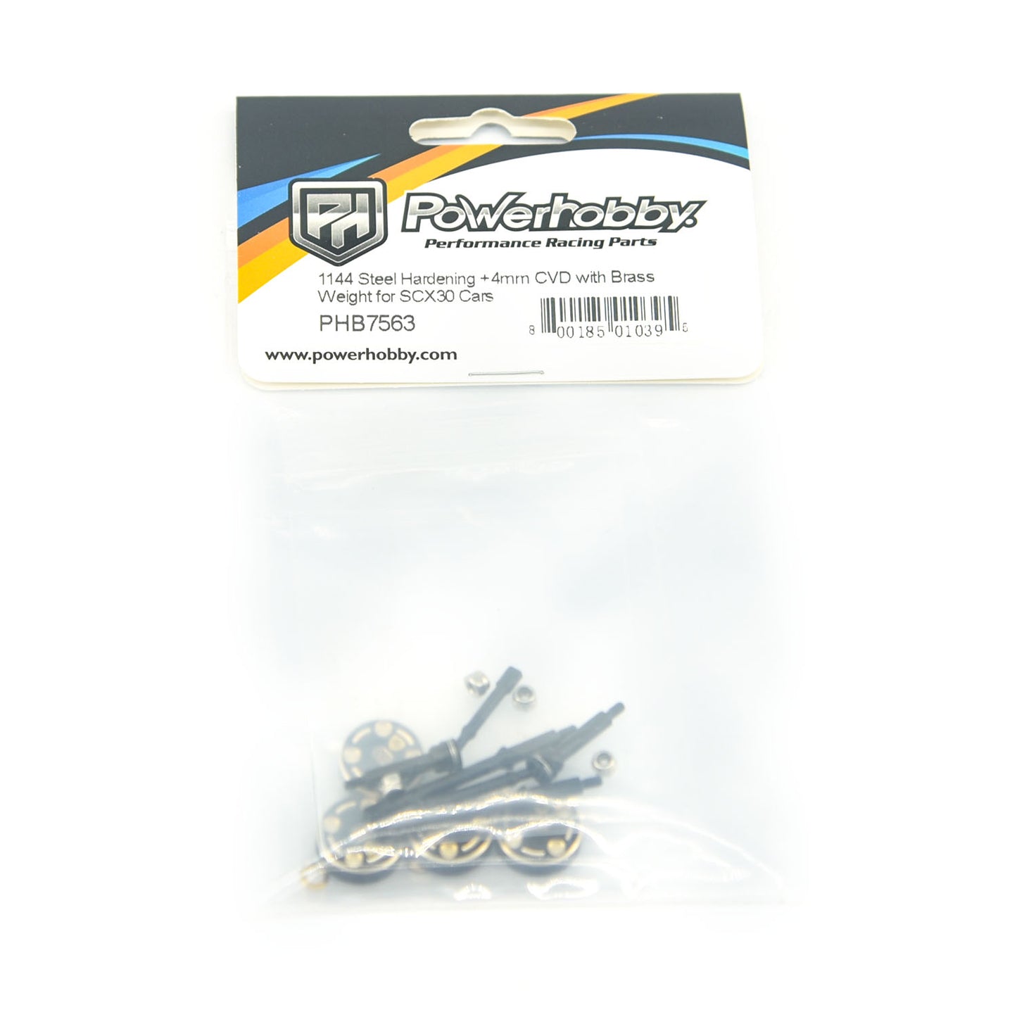 Powerhobby 1144 Steel Hardening +4mm CVD with Brass +4mm Weight Axial SCX30