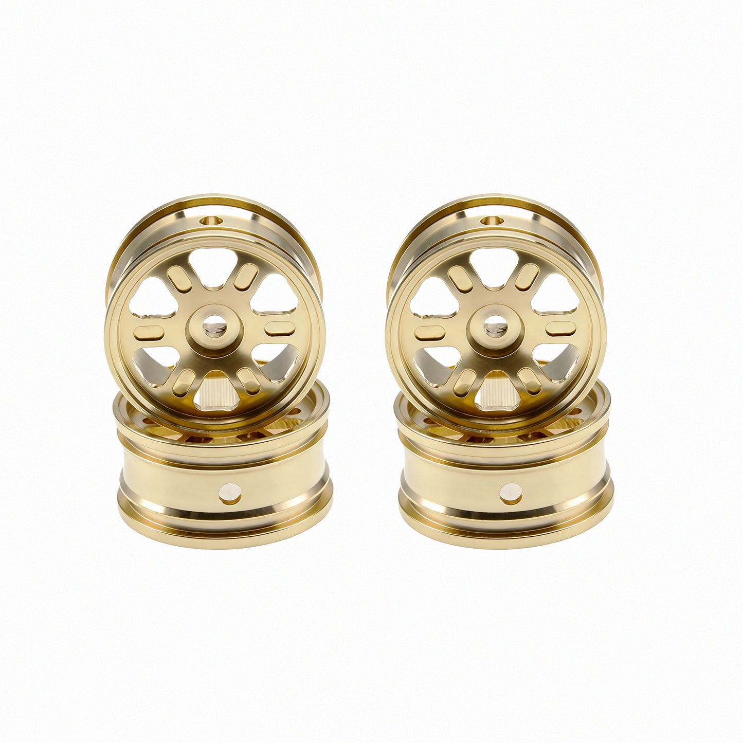 Powerhobby Brass Wheels 6-Diamond (4) Axial SCX30