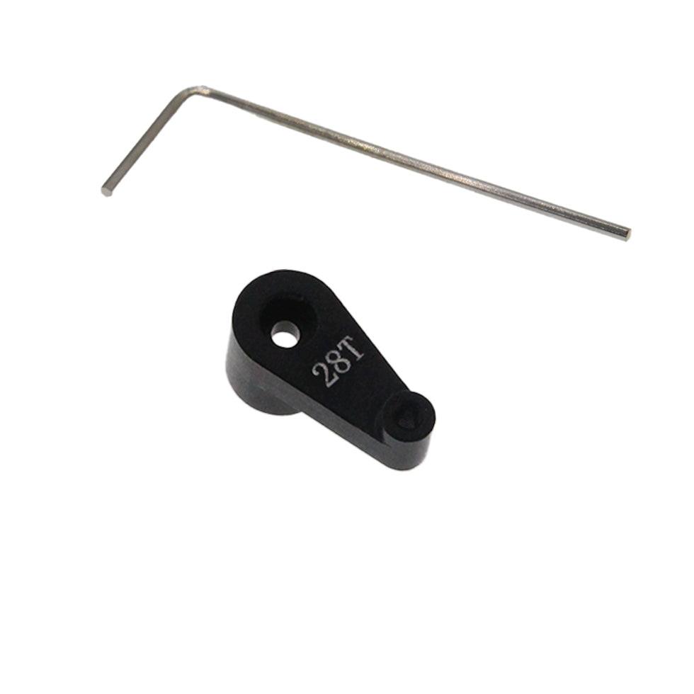 Powerhobby Axial SCX30 Aluminum 28T Servo Horn - Black