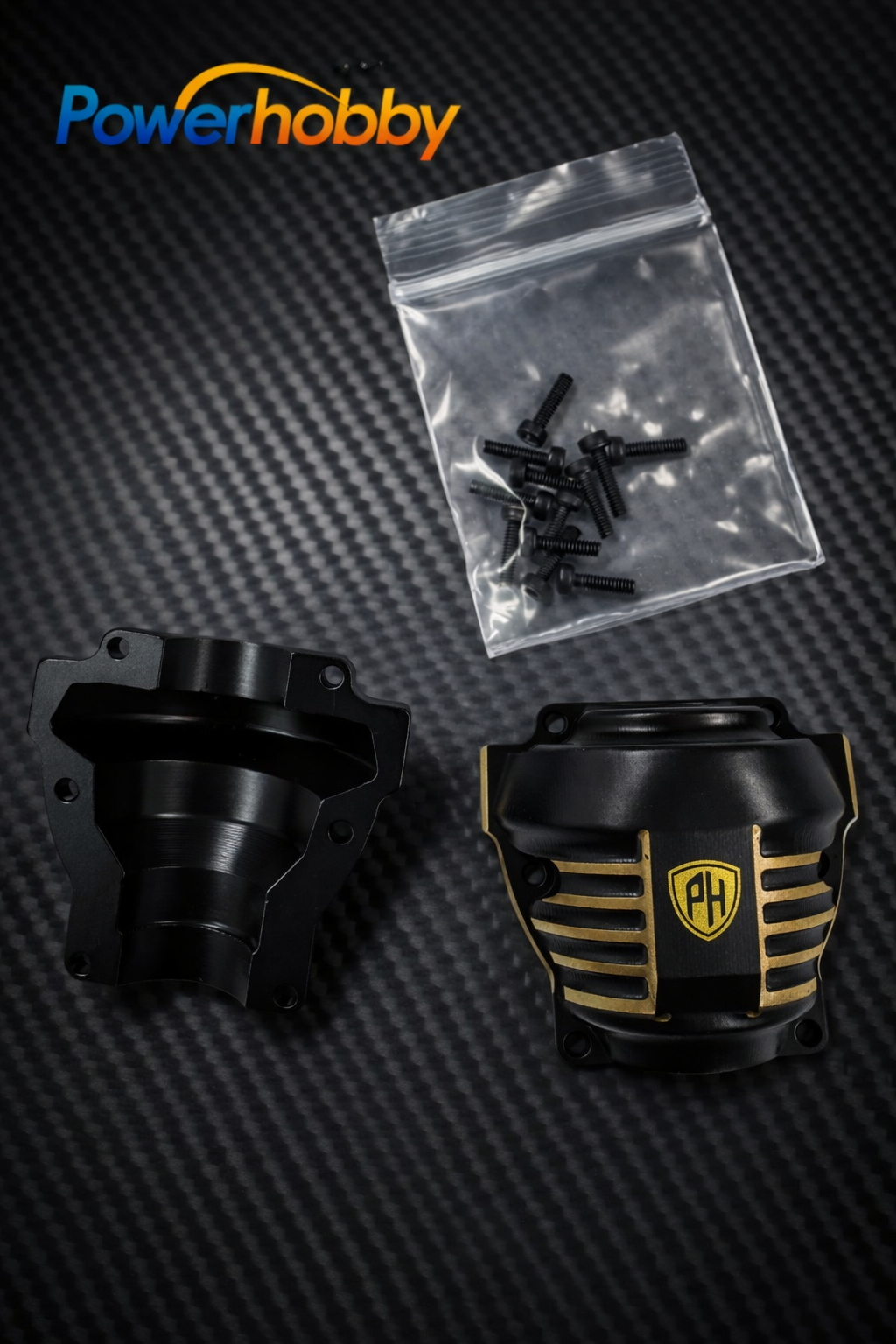 Powerhobby 1/10 Redcat Ascent Brass Differential Covers (2)