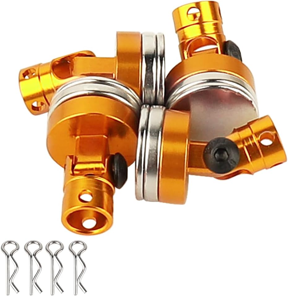 Powerhobby Magnetic Body Mount with Clips Gold (4) 1/10