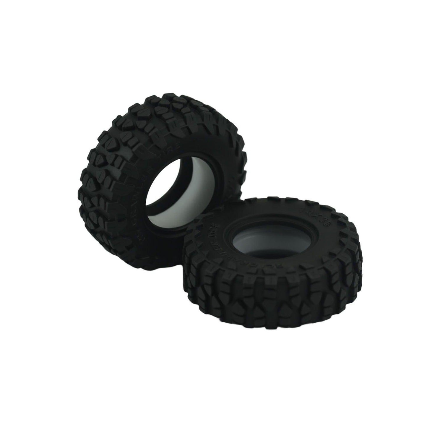 Axial SCX30 35mm Tires with Silicon Insert (4) White