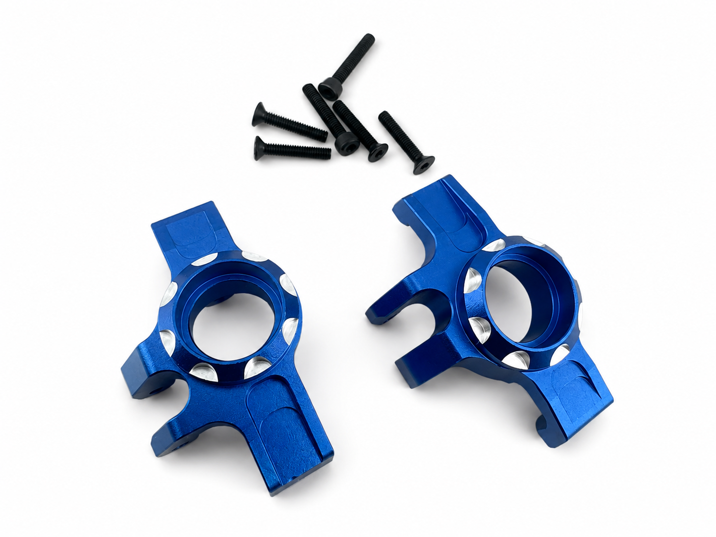 Powerhobby Armma 1/16 Mini Kraton Aluminum Front Hubs / Knuckles Blue