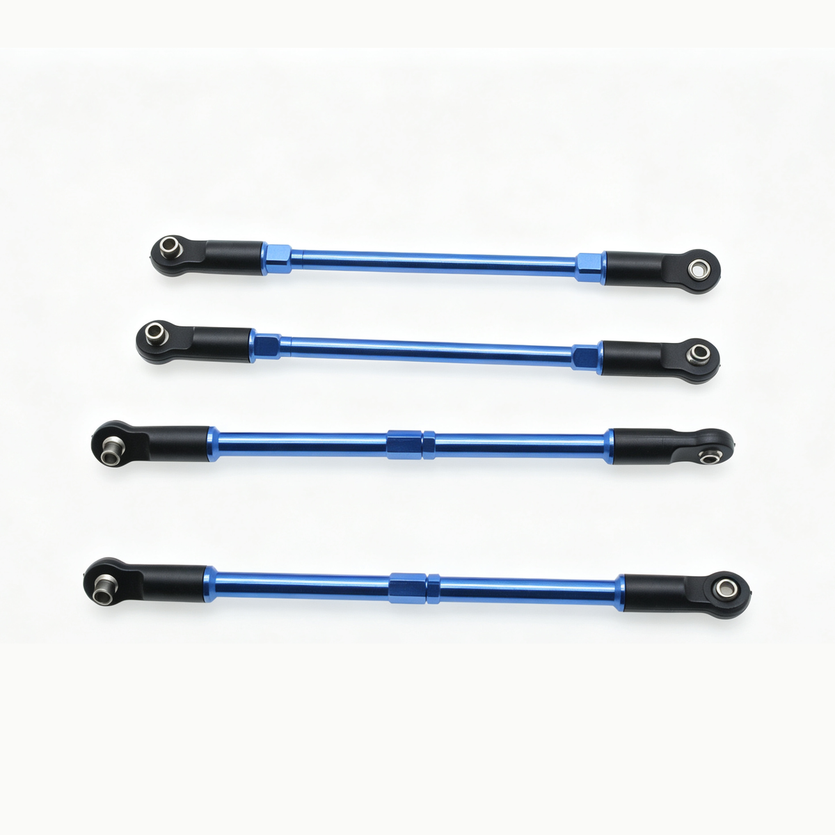 Powerhobby Aluminum Front / Rear Tie Rods Blue FOR Traxxas E-Maxx / T-Maxx