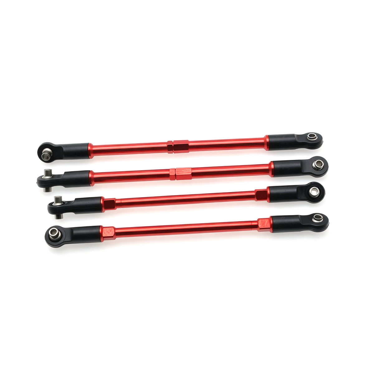 Powerhobby Aluminum Front / Rear Tie Rods Red FOR Traxxas E-Maxx / T-Maxx