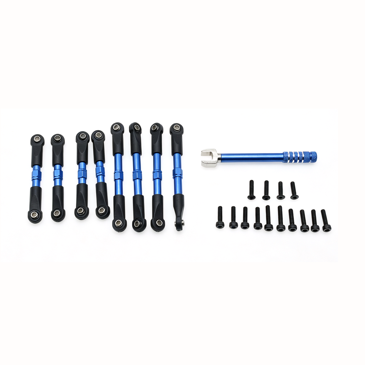 Powerhobby Aluminum Pull Rods Blue FOR Trxxas 1/16 E-Revo / Summit
