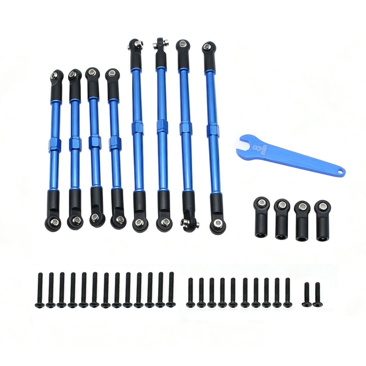 Powerhobby Aluminum Pull Rods Blue FOR Trxxas 1/16 Slash