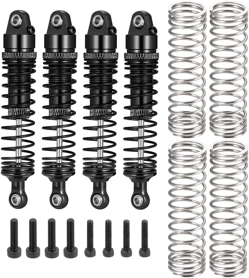 Powerhobby Arrma 1/16 Quake Grom Aluminum Front / Rear Shocks (4) Black