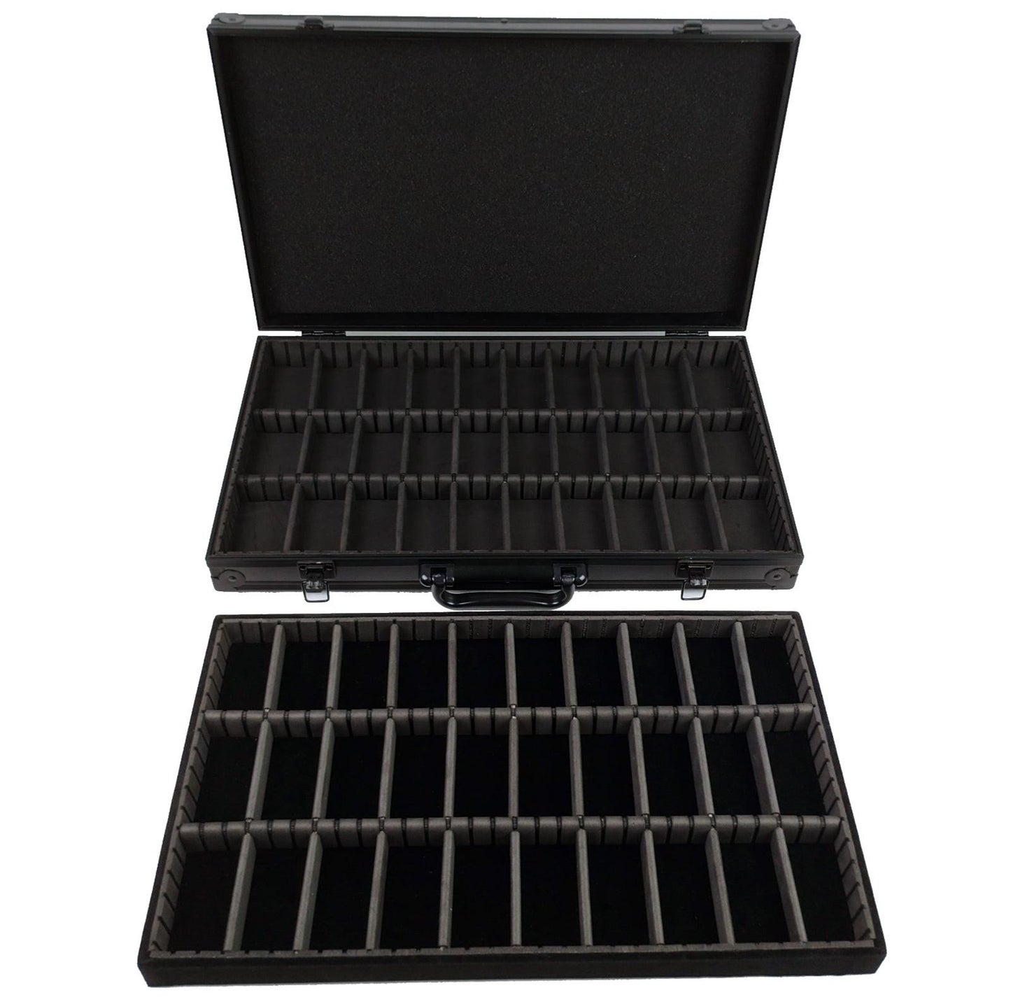 HO Slot Car Aluminum Carrying Case For AFX Auto World Tyco Aurora Fits 60 cars
