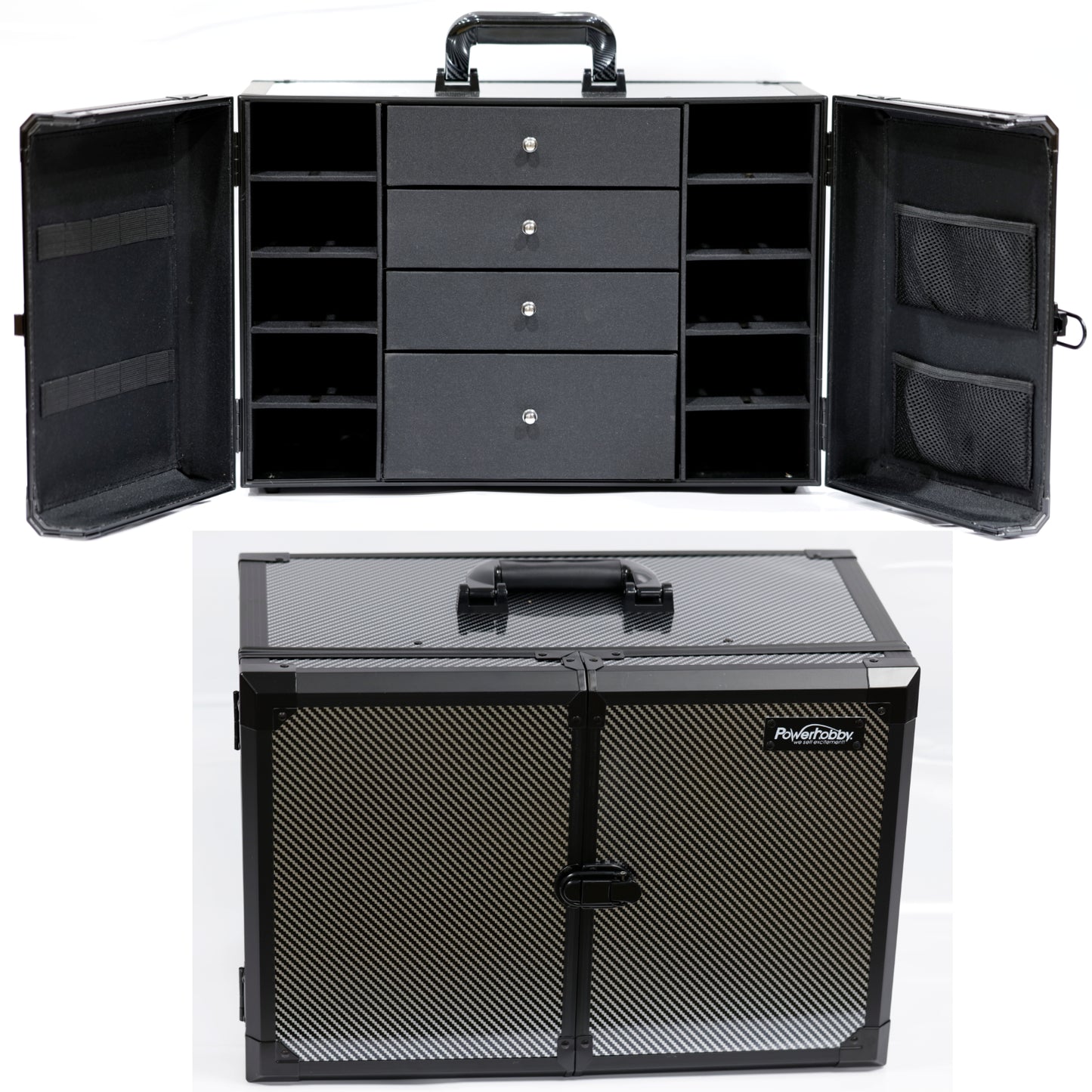 PowerHobby 1/24 Slot Car Pit Box Case for Carrera BRM H&R Racing Pitbox