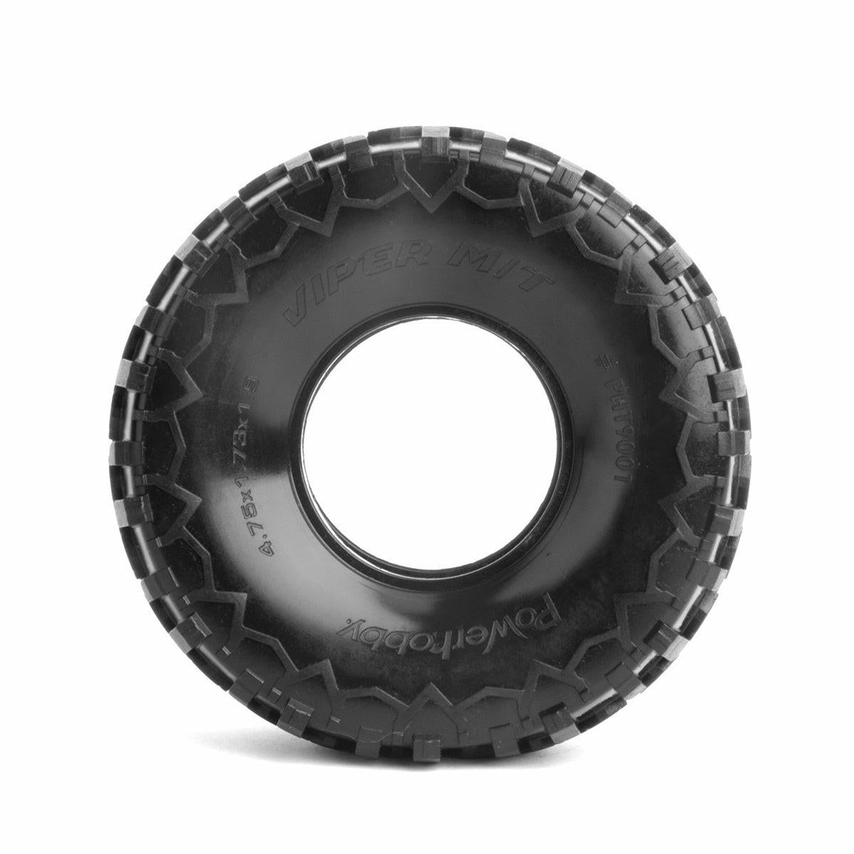 Powerhobby 1.9" Viper MIT Ultra Soft Tires w Dual Stage Foams (4) Axiial SCX10.