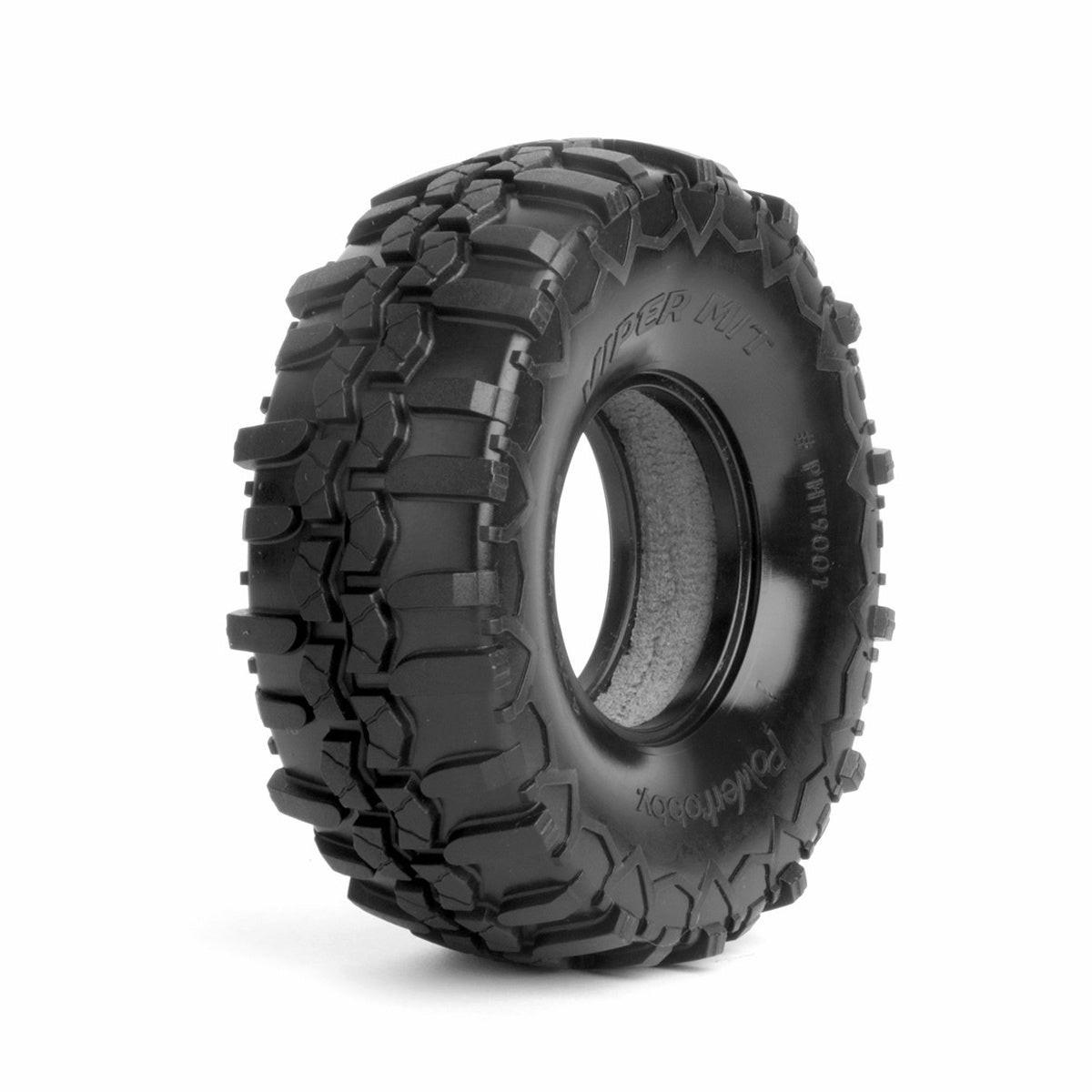 Powerhobby 1.9" Viper MIT Ultra Soft Tires w Dual Stage Foams (4) Axiial SCX10.