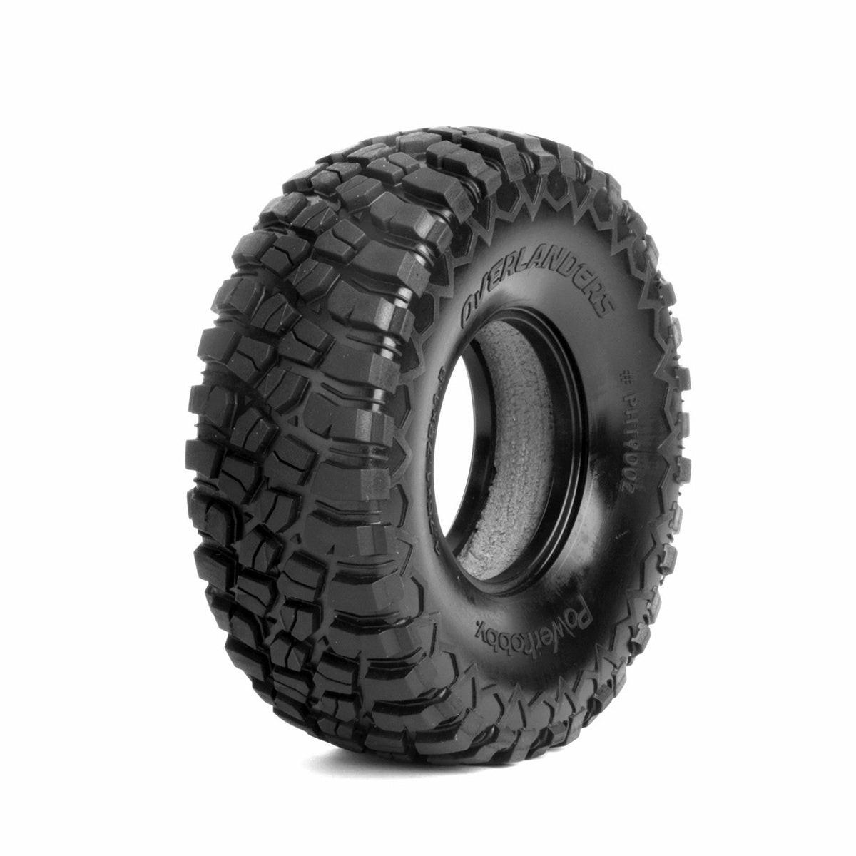 Powerhobby 1.9" Overlanders Ultra Soft Tires w Dual Stage Foams (4) Trxxasx TRX-4.