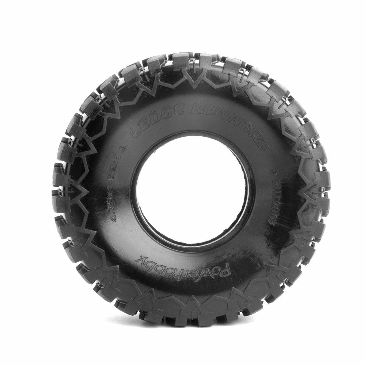 Powerhobby 1.9" Ledge Runners Ultra Soft Tires w Dual Stage Foams (4) 1/10 Rock Crawler.