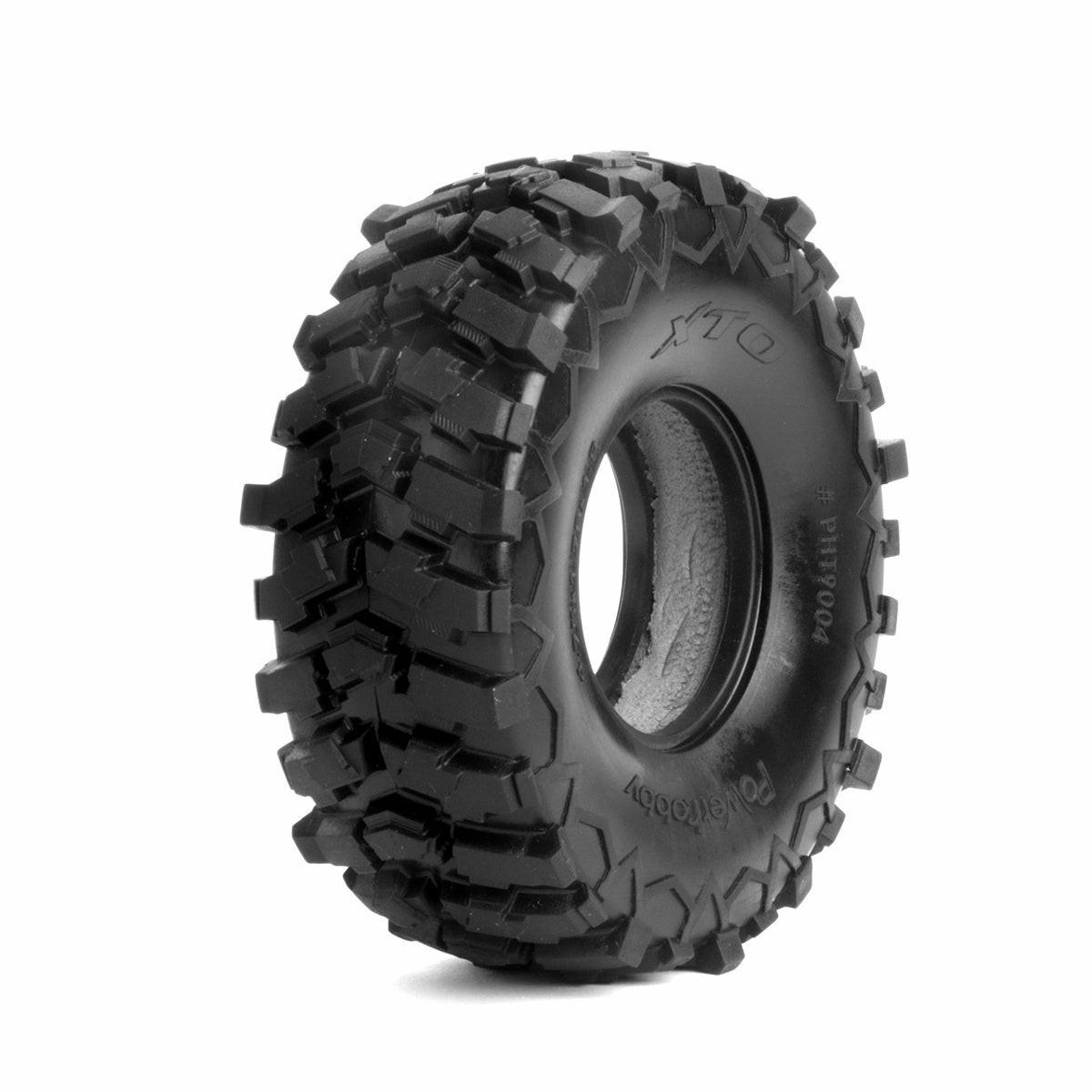 Powerhobby 1.9" XTO Ultra Soft Tires w Dual Stage Foams (4) 1/10 Rock Crawler.