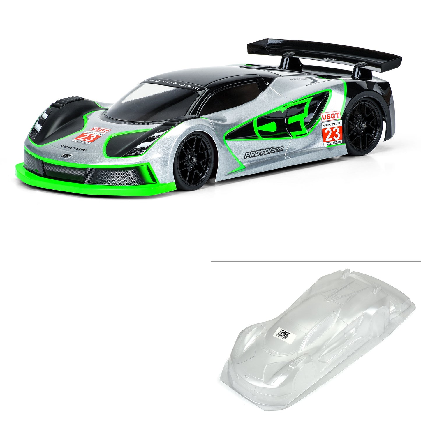 Protoform 1/10 Venturi GT Clear Body 190mm Touring Car