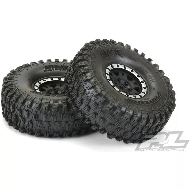 Pro-Line PRO1012813 Hyrax 1.9" Mounted Tires / Wheels (2) Rock Craw