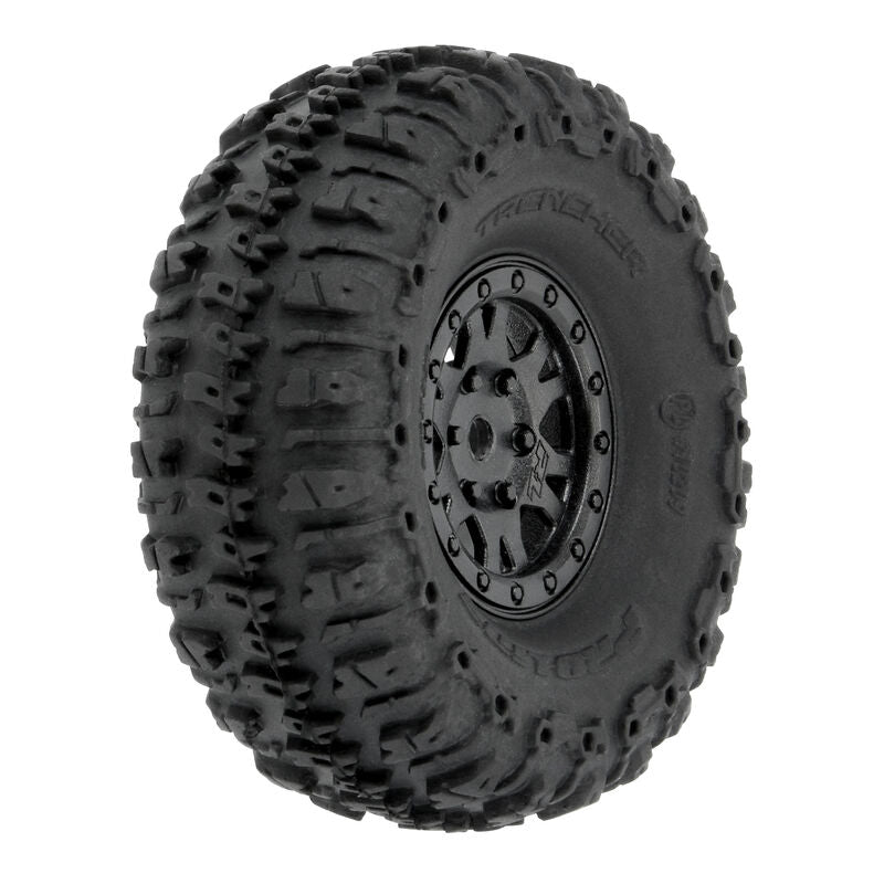 Pro-Line 10209-10 Trencher F/R 1.0" Tires Mntd 7mm Black Impulse (4)