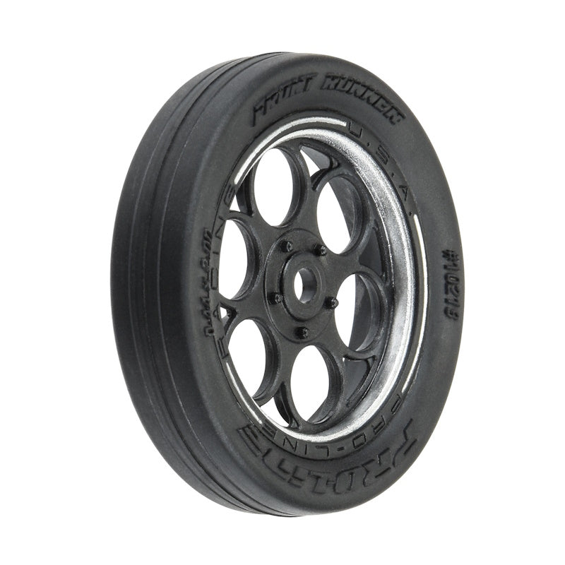 Pro-line 1/16 Front Runner Front Tires MTD 8mm Black/Silver (2) : Mini Drag
