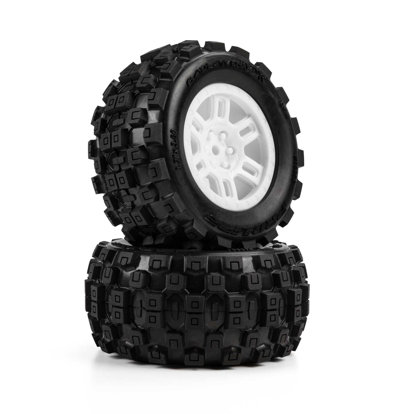 Pro-Line 1/16 Badlands MX Tires White ARRMA Mini Kraton (2)