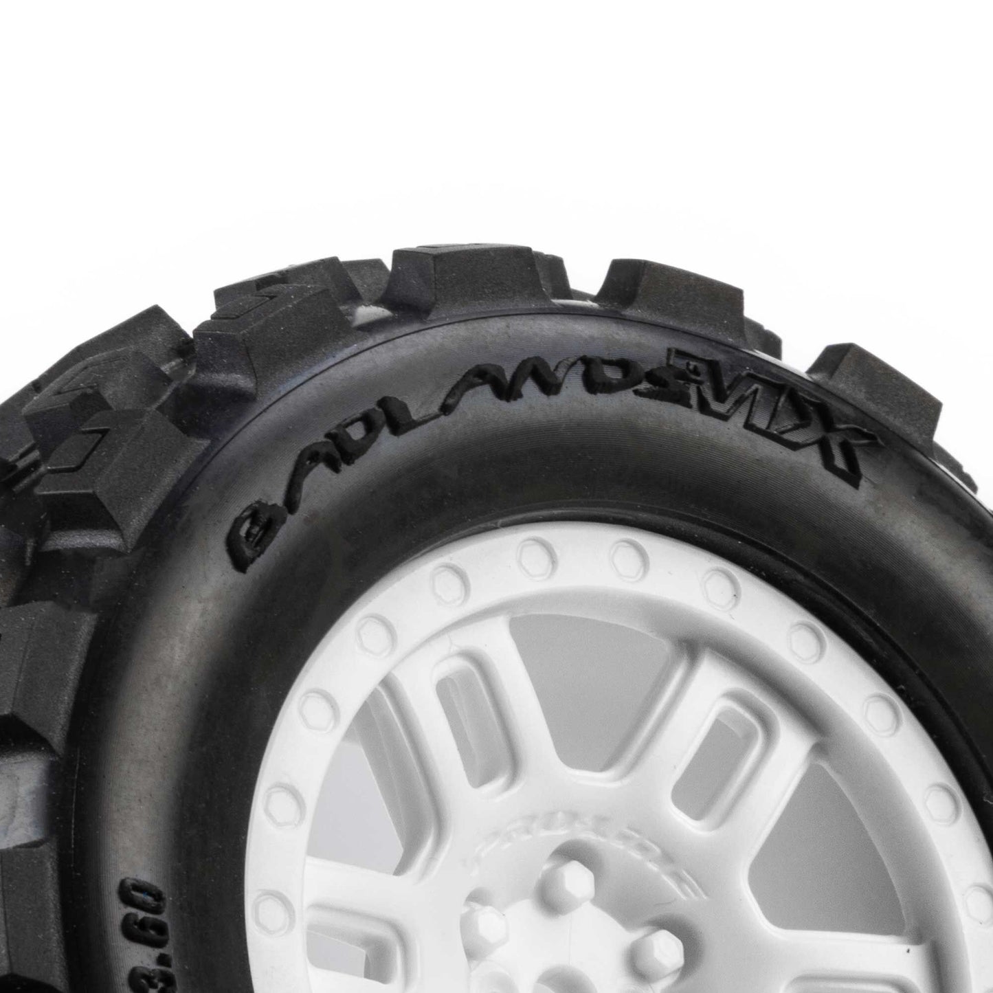 Pro-Line 1/16 Badlands MX Tires White ARRMA Mini Kraton (2)