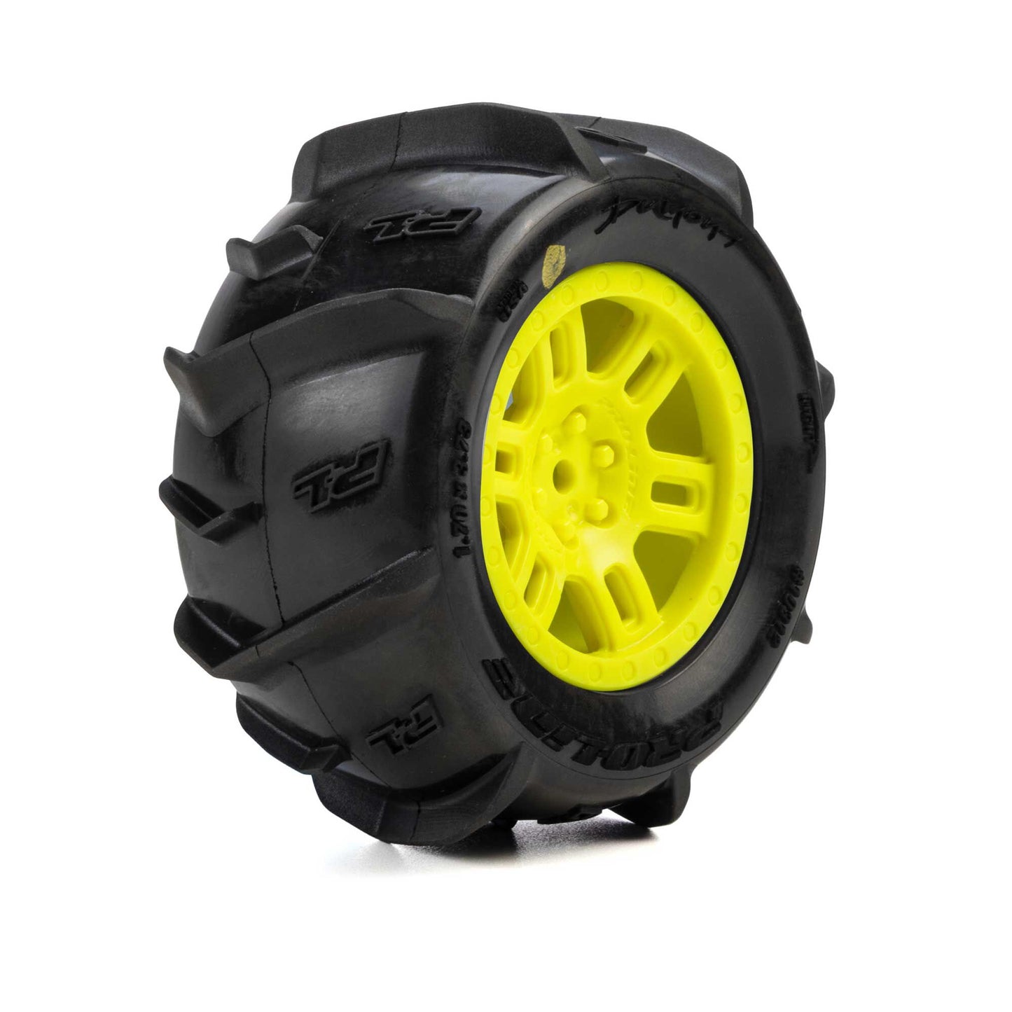 Pro-Line PRO1031212 Dumont Paddle Tires Yellow 12mm ARRMA Mini Kraton (2)