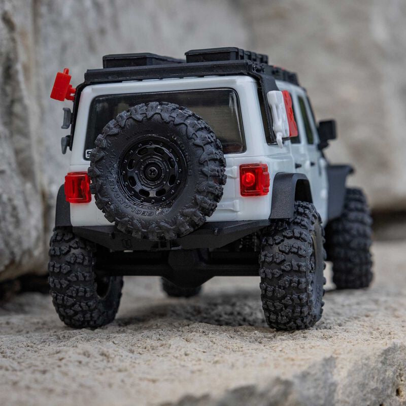 Axial 2261T2 WHITE SCX30 Jeep Wrangler JLU 1/30 4WD Mini Crawler w/2.4GHz Radio