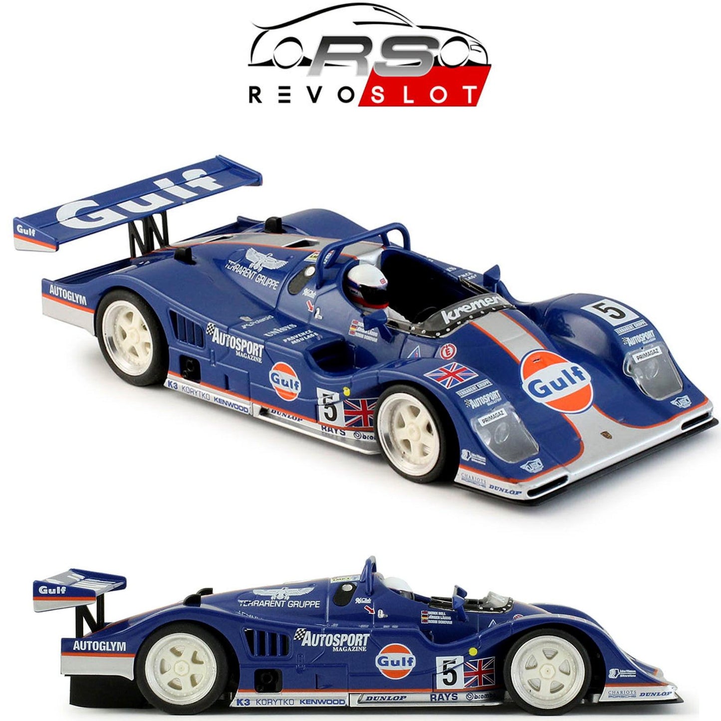 Revoslot Porsche Kremer K8 #5 Gulf Le Mans 24h 1994 1/32 Slot Car RS0298