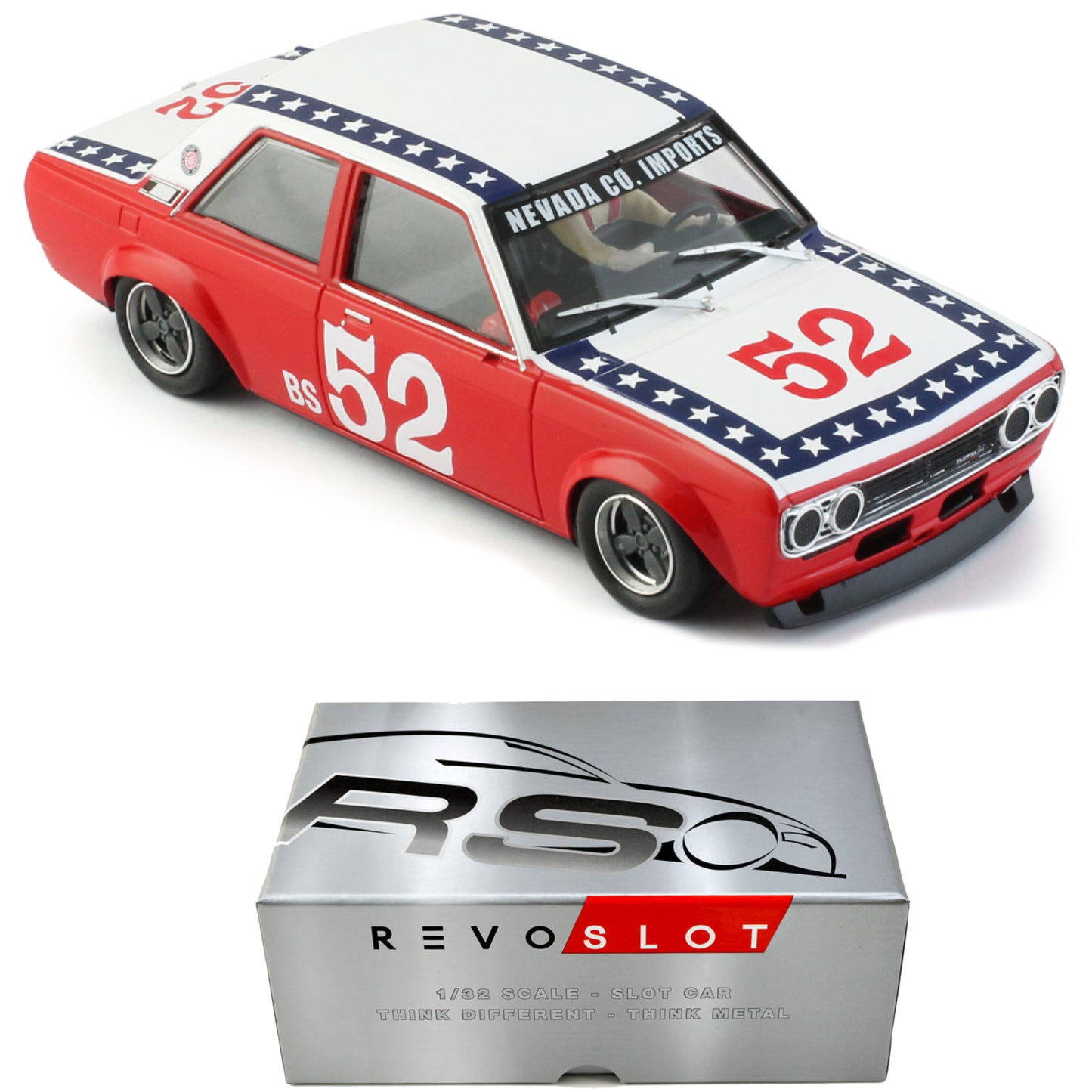 Revoslot Datsun 510 1974 #52 Harry Stewarts 1/32 Slot Car RS0203 Slot.it