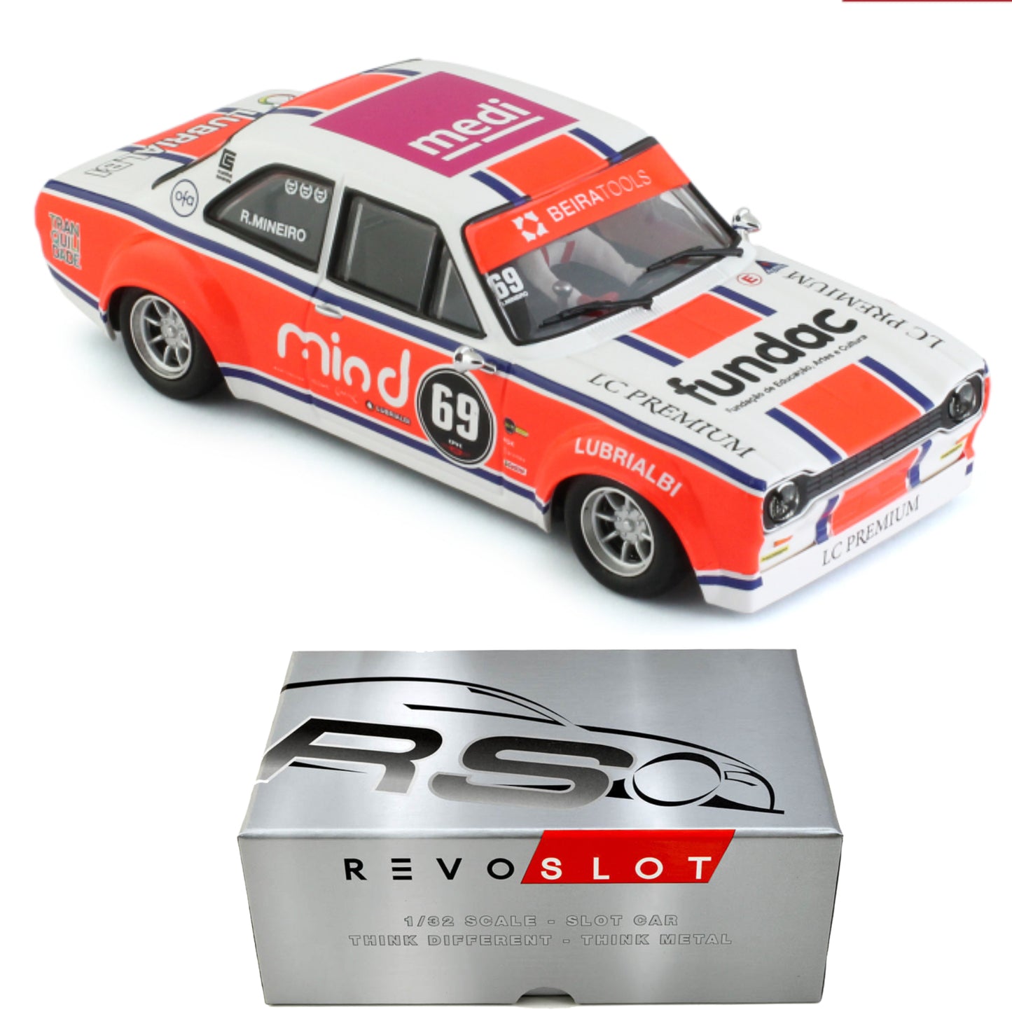 Revoslot Ford Escort MkI Romulo Mineiro Portuguese Revo 1/32 Slot Car RS0242
