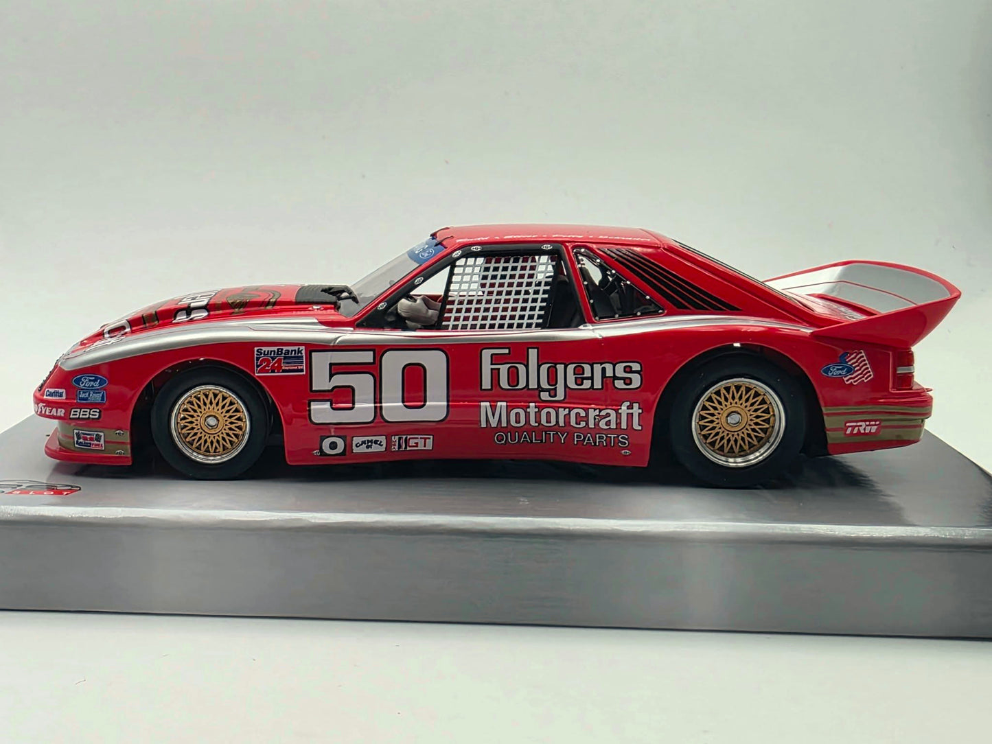 Revoslot Ford Mustang GTO Folgers/Motorcraft 1/32 Slot Car RS0318