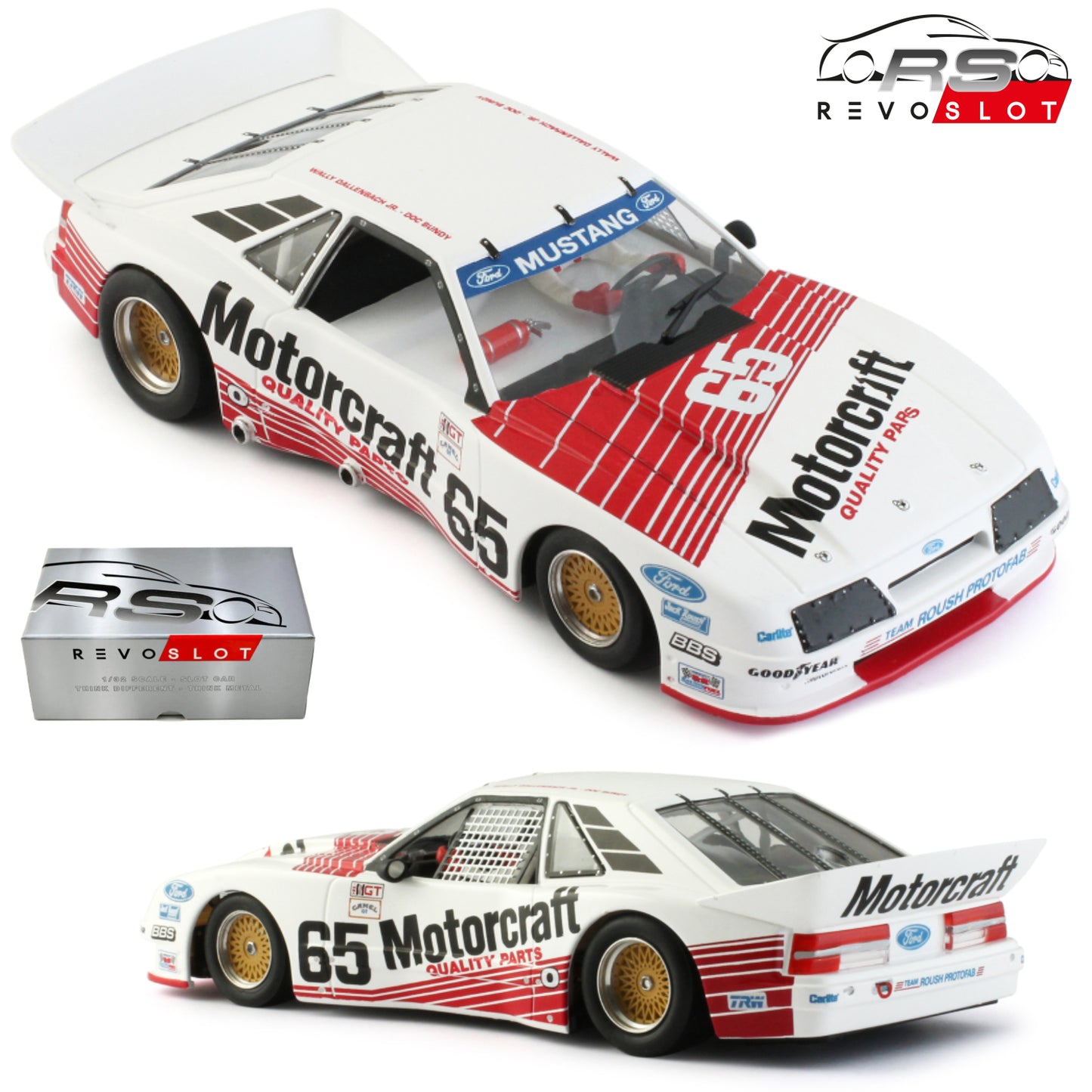 RevoSlot Ford Mustang GTO No.65 Motorcraft