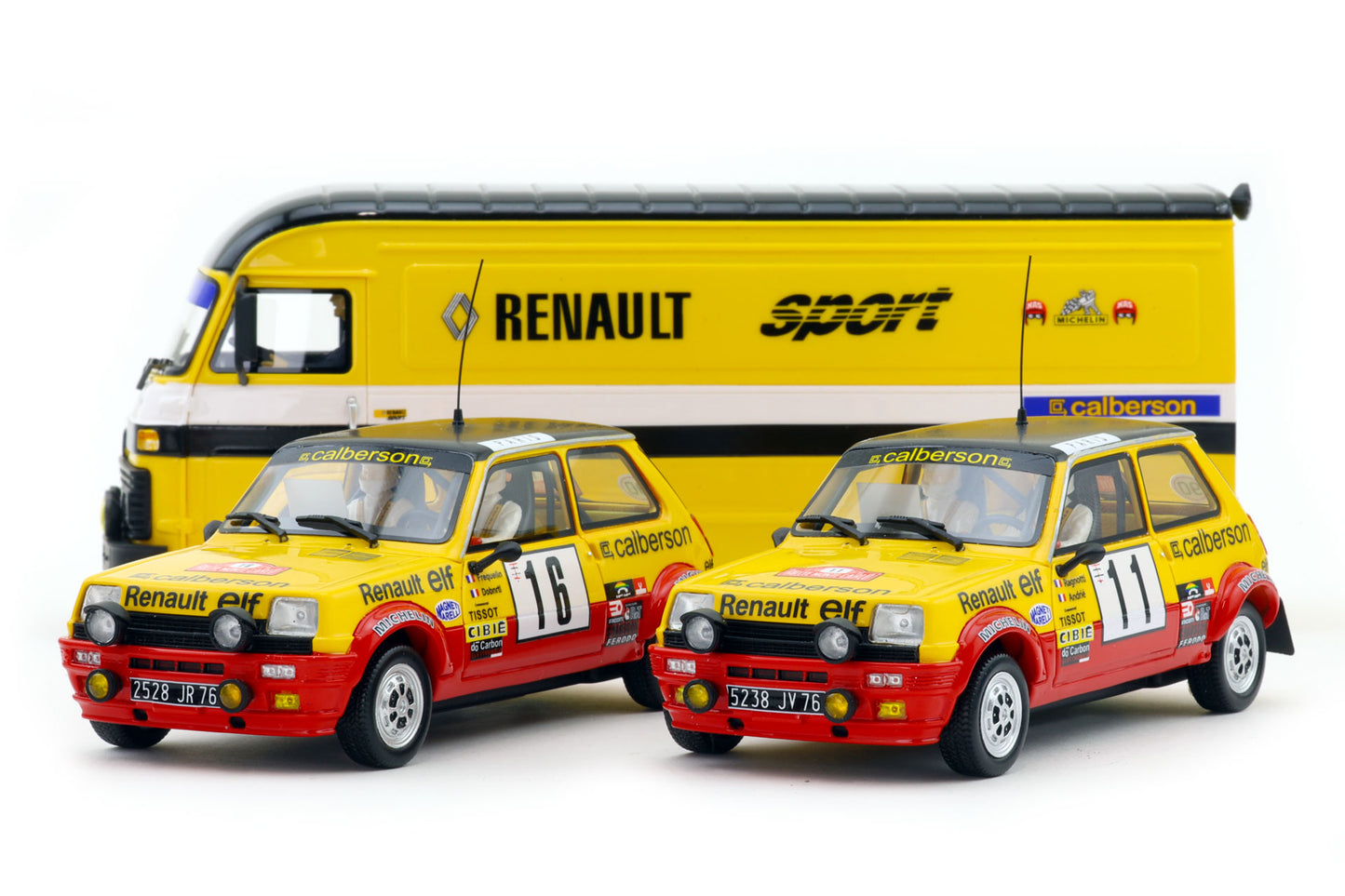 Avant Slot Renault Service Van w/ Pair of Renault 5 Team Cars 1/32 Slot Car RSV2501