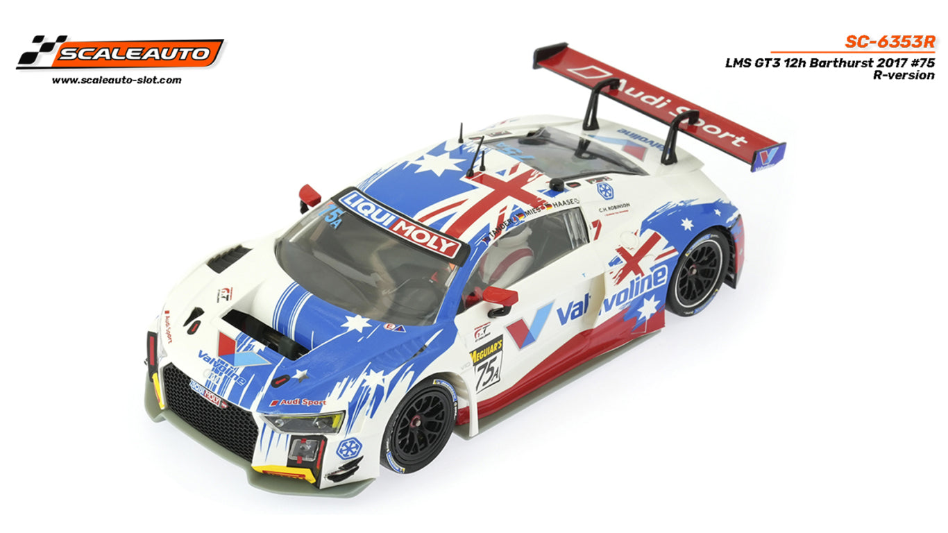 Scaleauto Audi R8 LMS GT3 No.75 12h Barthurst 2017 1/32 Slot Car SC-6353R