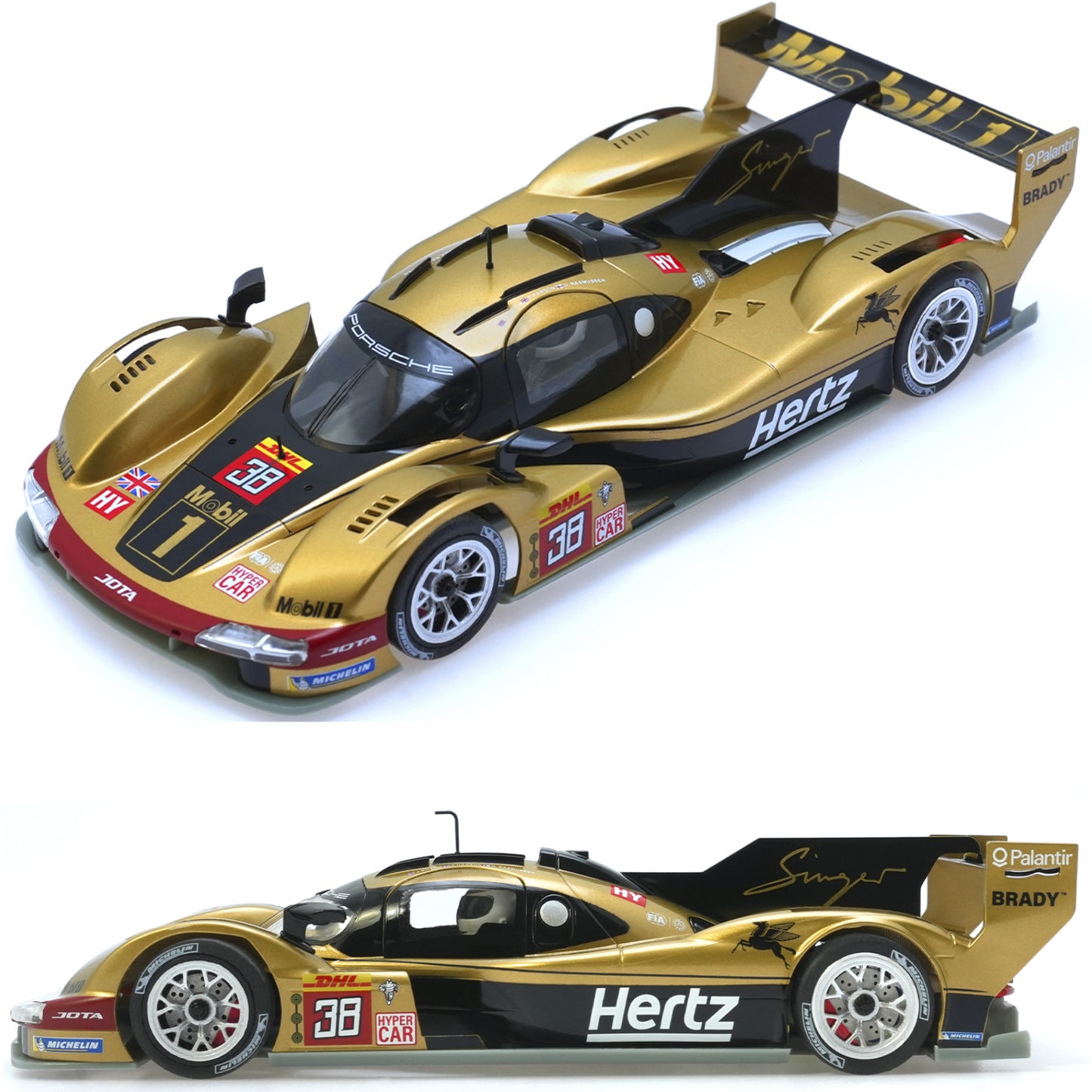Scaleauto Porsche 963 GTP Hypercar Hertz 6h Austin 2024 1/32 Slot Car SC-6408