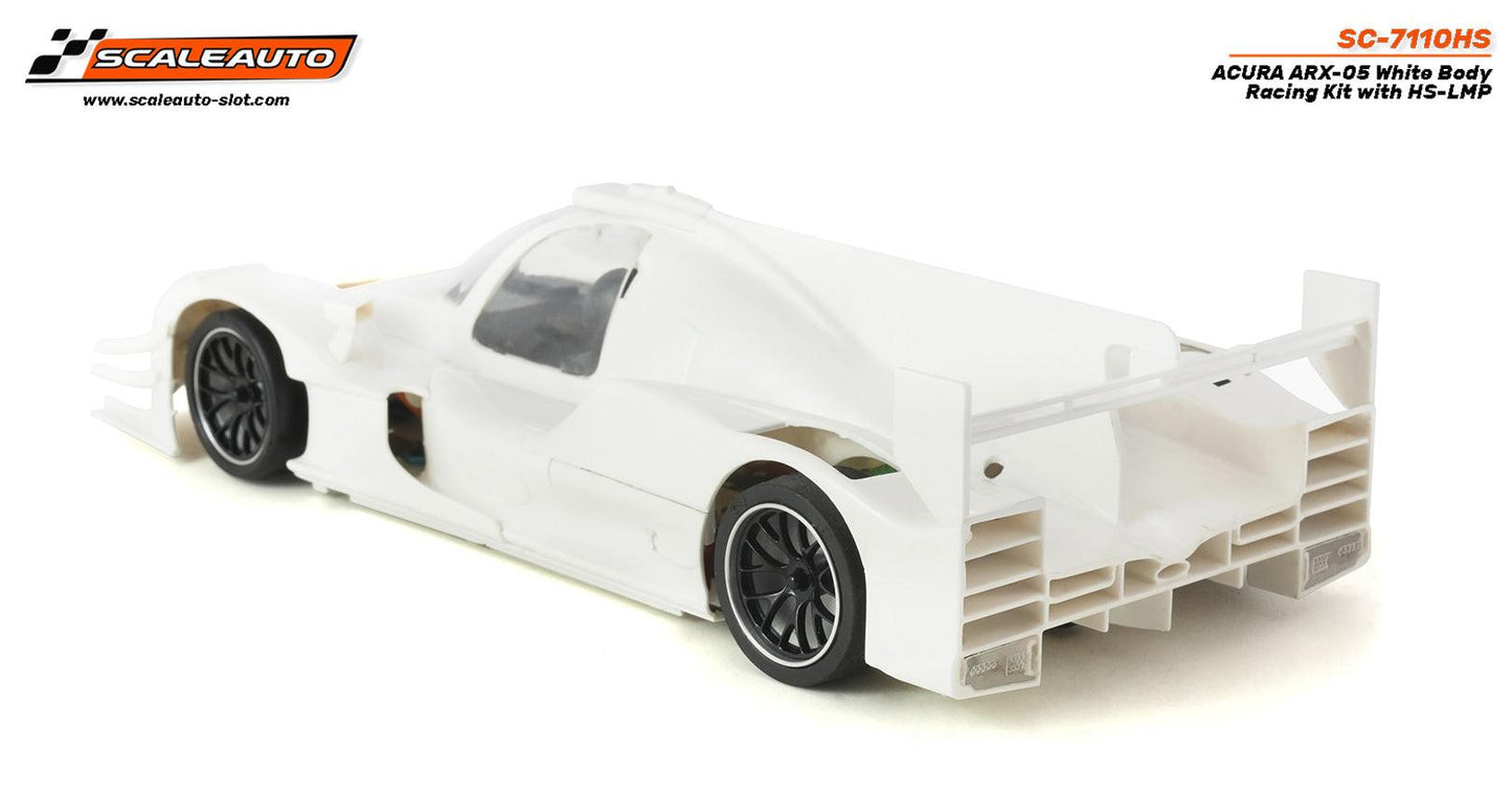 Scaleauto Acura ARX-05 LMP White Racing Kit 1/24 Slot Car SC-7110HS