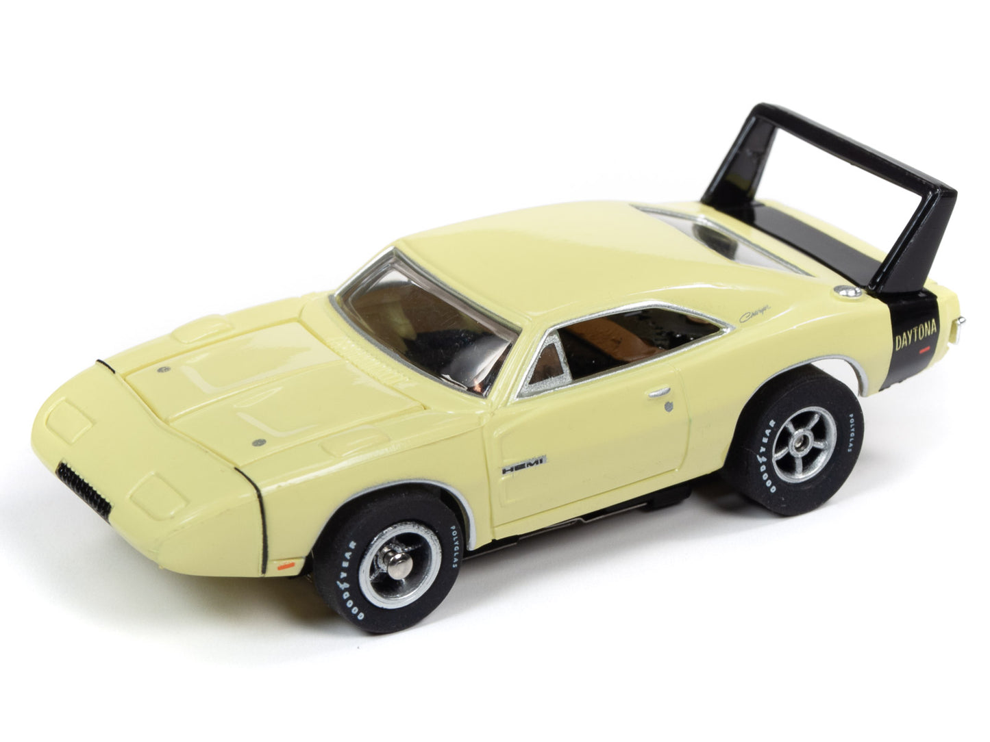 Auto World 1969 Dodge Charger Daytona Yellow R27 HO Slot Car SC343 fits AFX