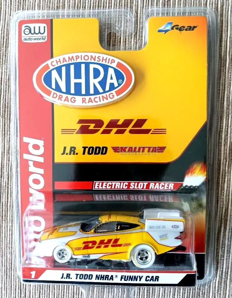 Auto World iWheels NHRA Todd DHL Funny Drag AFX HO Slot Car