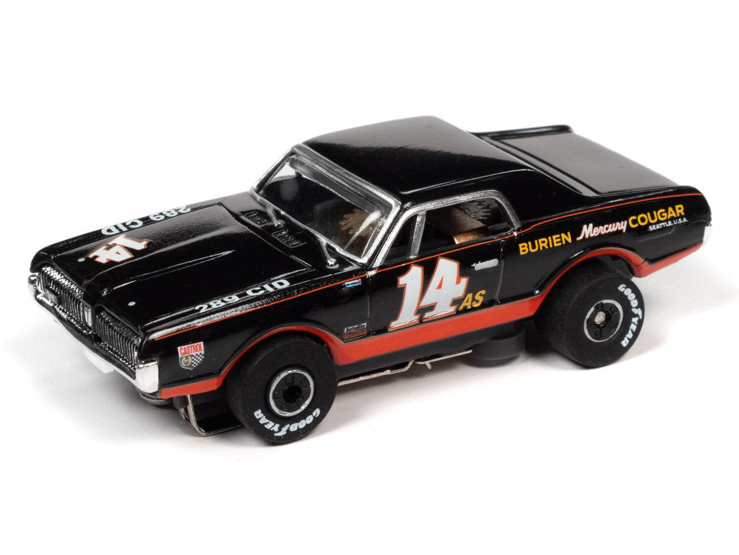 Auto World 1967 Mercury Cougar A.J. Foyt HO Slot Car SC357 fits AFX