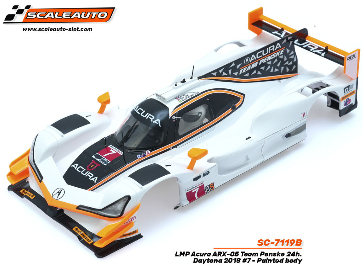 Scaleauto Body Acura ARX-05 LMP Daytona 1/24 Slot Car SC-7119B.