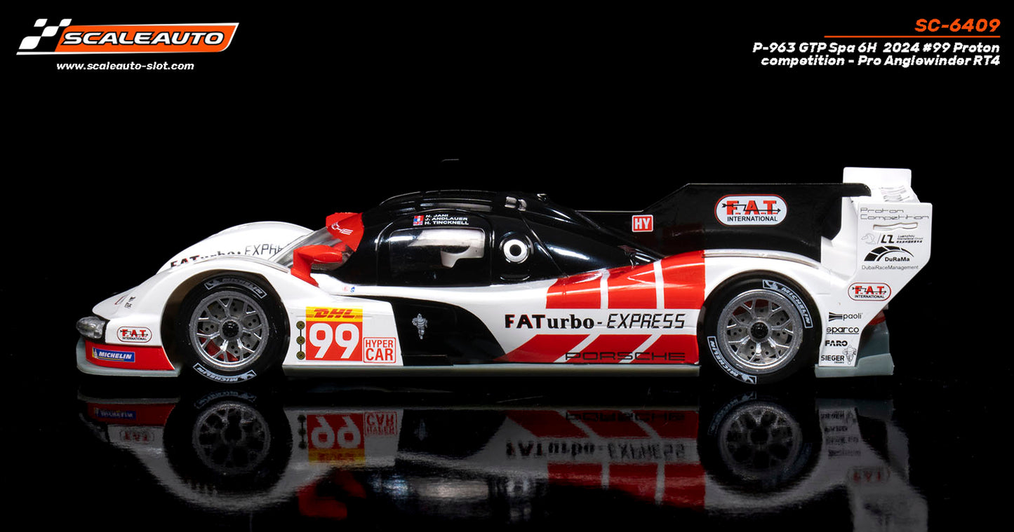 Scaleauto SC-6409 Porsche 963 GTP FATurbo Hypercar Spa 2024 1/32 Slot Car
