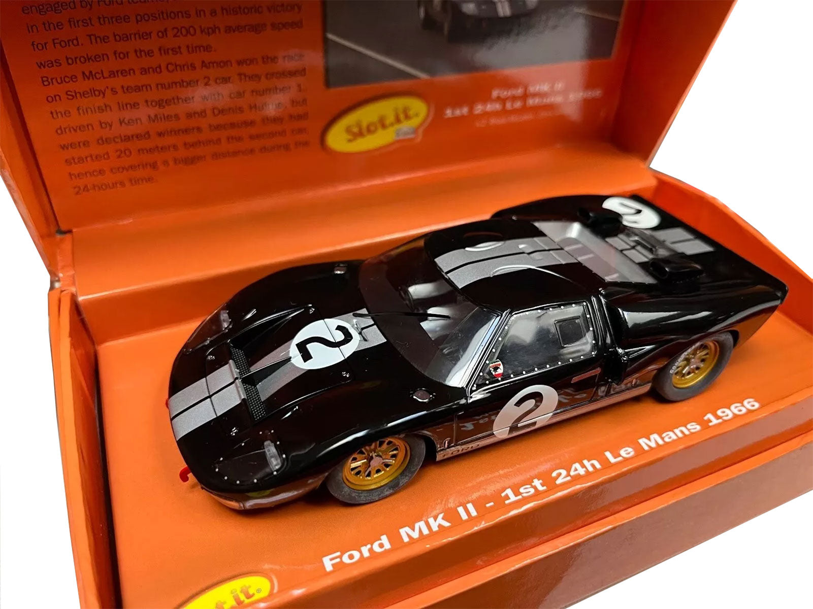 Slot.it Ford GT40 MkII #2 Le Mans 1966 Winner 1/32 Slot Car SICW10